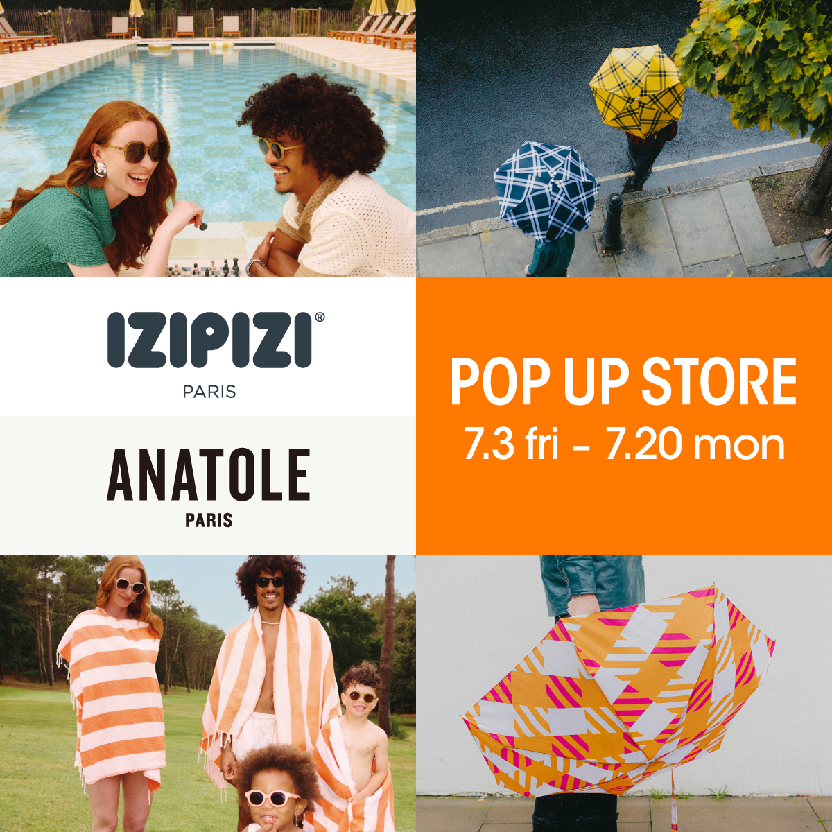 【IZIPIZI / ANATOLE POP UP STORE​】デルフォニックス大阪ギャラリー